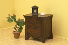 Curved Bedside Table